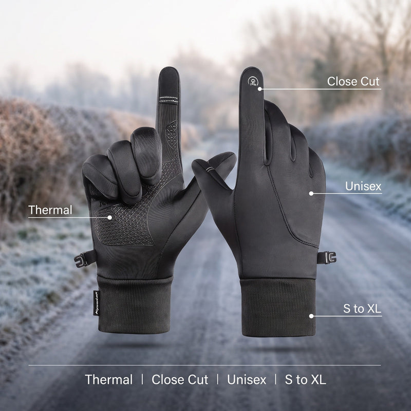 Thermal Sport Gloves Cut Close for Running and Cycling - product view 2 | Buffalo Gears