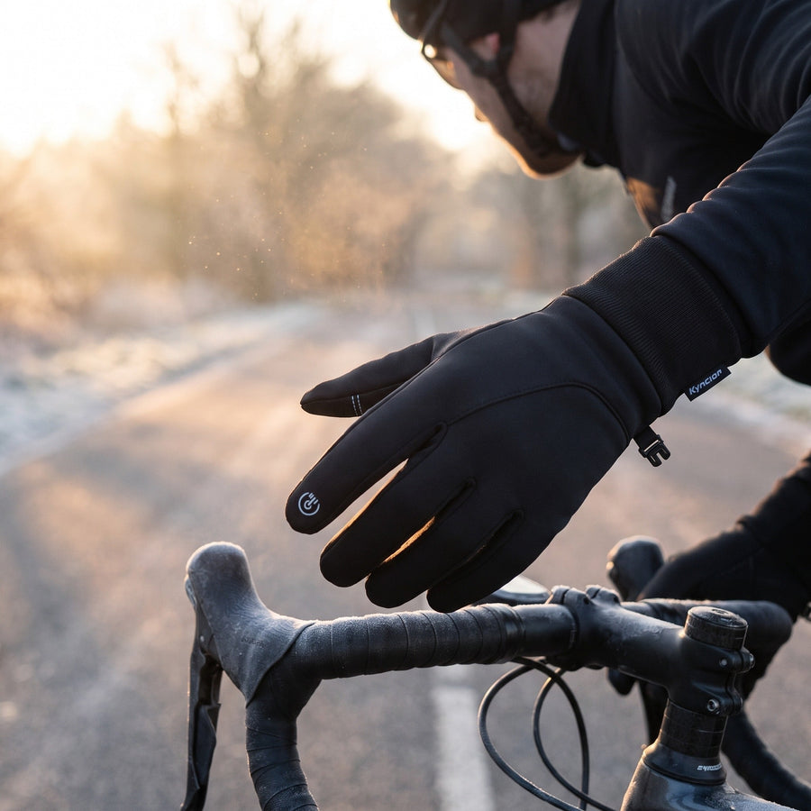 Thermal Sport Gloves Cut Close for Running and Cycling - product view 3 | Buffalo Gears