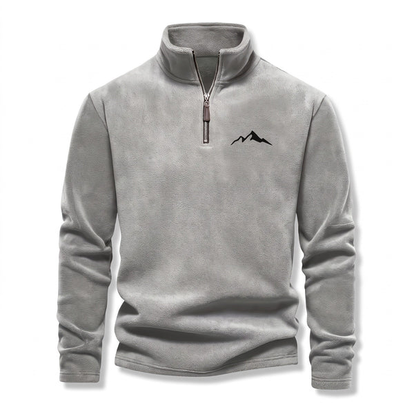 Thick Knit Jumper for Men with Flocked Lining