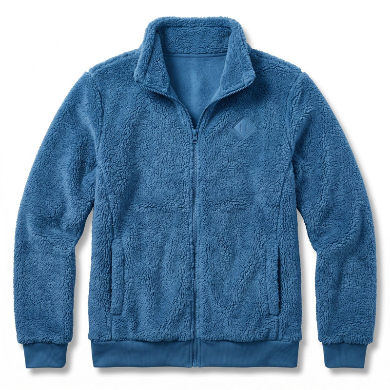 Thick Plush Fleece Jacket for Women, Small Stand Collar - product view 9 | Buffalo Gears