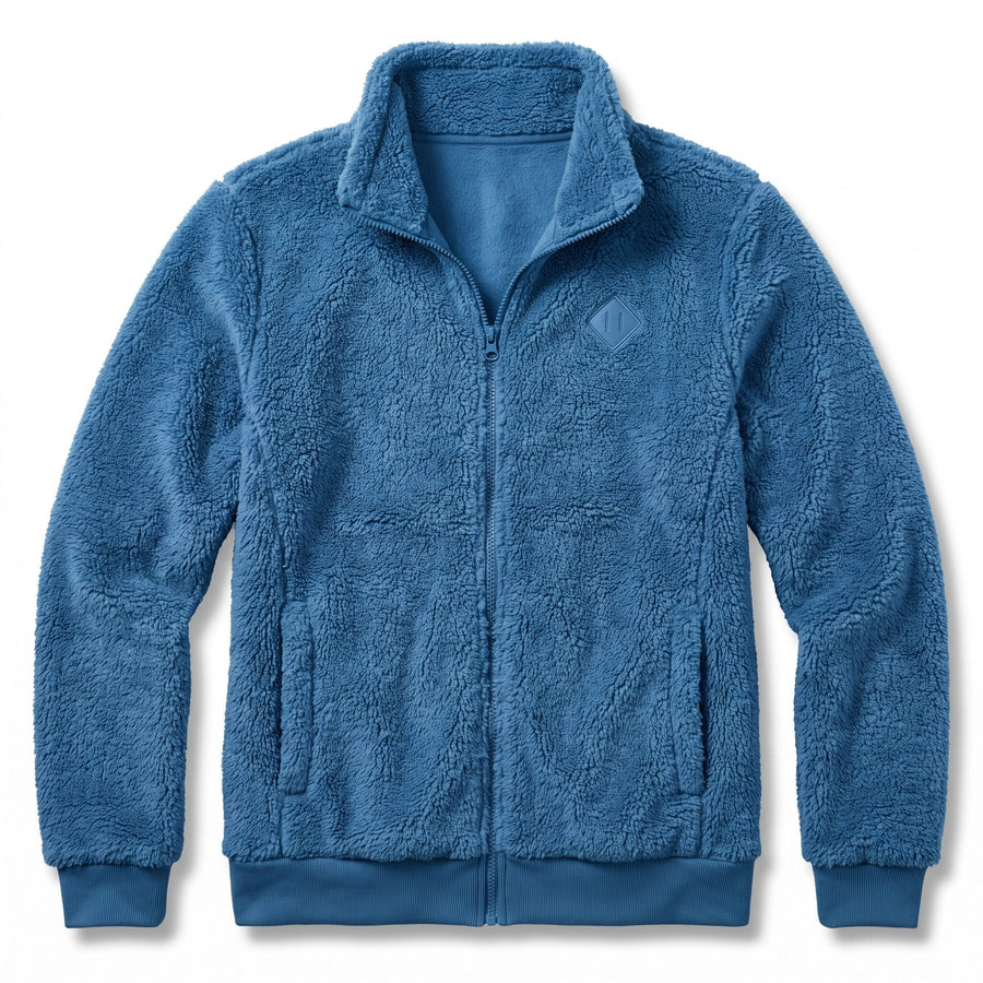 Thick Plush Fleece Jacket for Women, Small Stand Collar - product view 9 | Buffalo Gears
