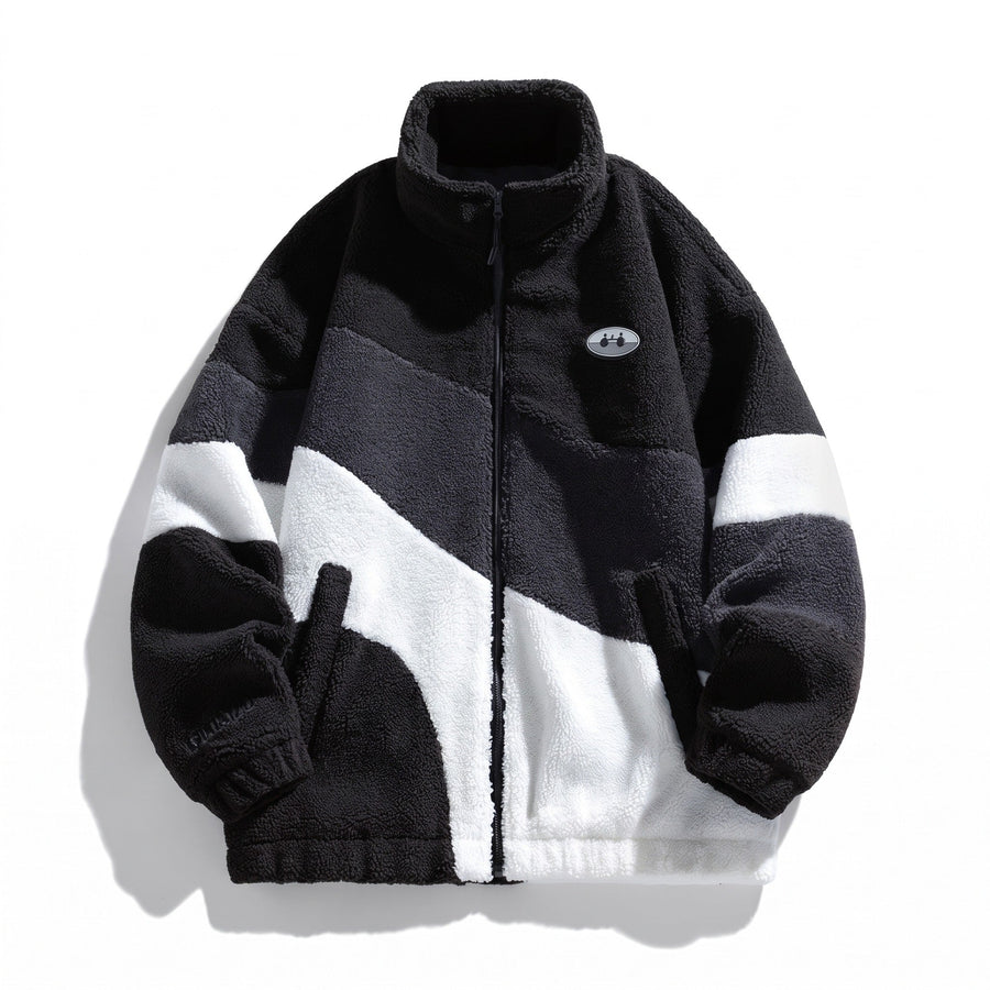 Thick Velvet Jacket for Men with Stand Collar - product view 5 | Buffalo Gears