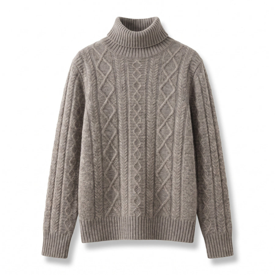 Thick Wool Jumper for Women with Twist Pattern - product view 1 | Buffalo Gears