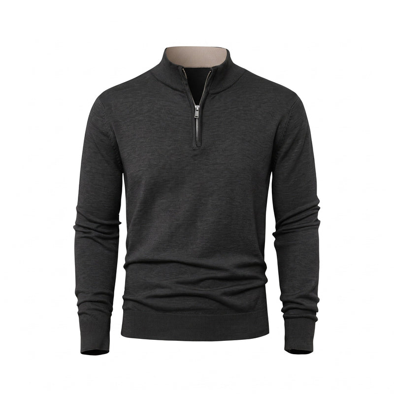 Thick Zip Jumper for Men with High Collar - product view 8 | Buffalo Gears