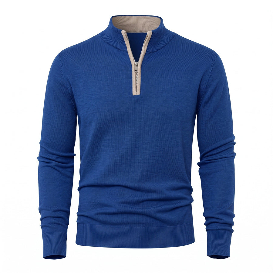 Thick Zip Jumper for Men with High Collar - product view 10 | Buffalo Gears