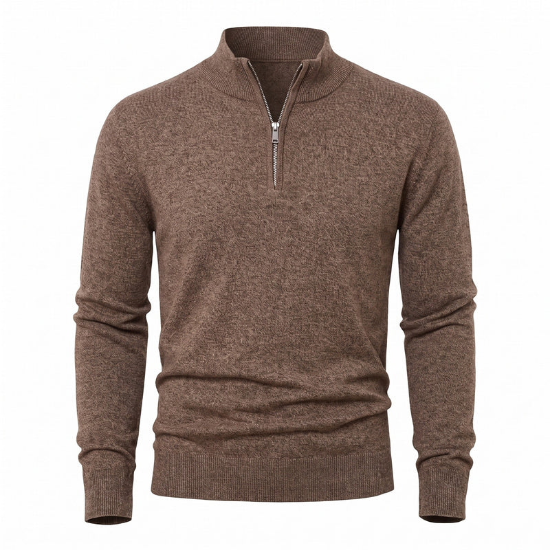 Thick Zip Jumper for Men with High Collar - product view 12 | Buffalo Gears