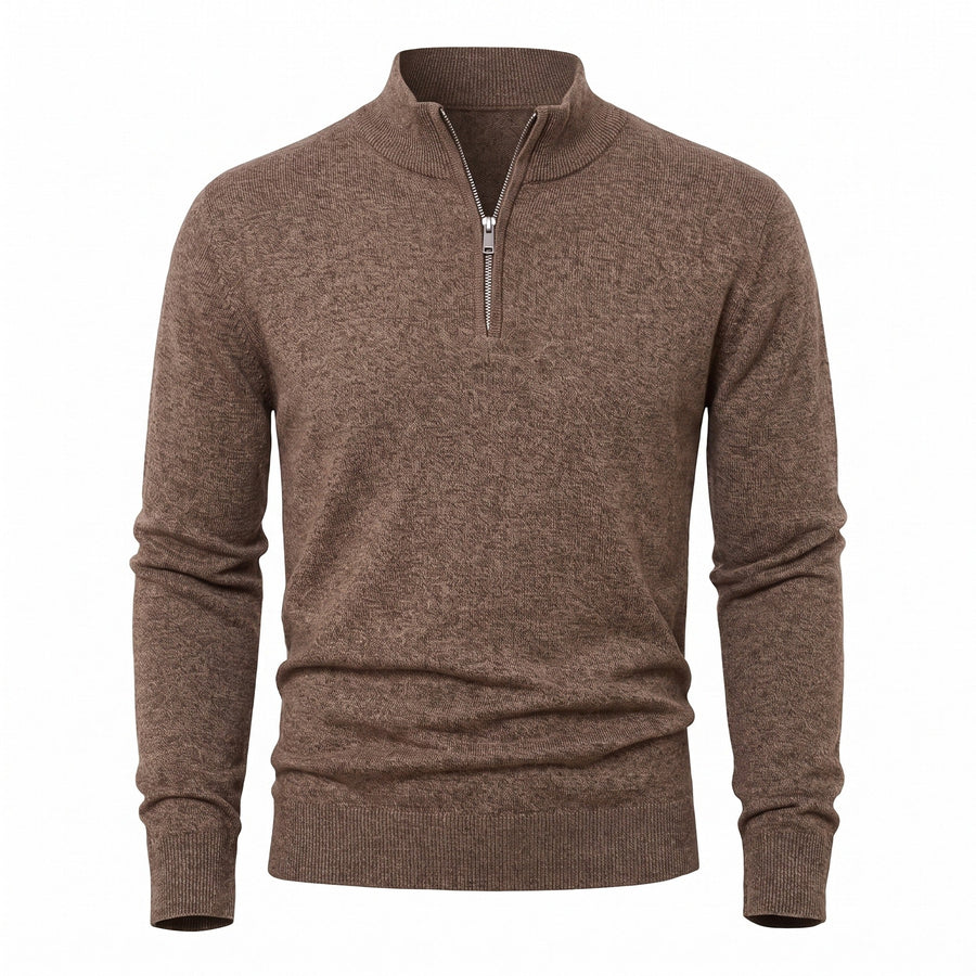 Thick Zip Jumper for Men with High Collar - product view 12 | Buffalo Gears
