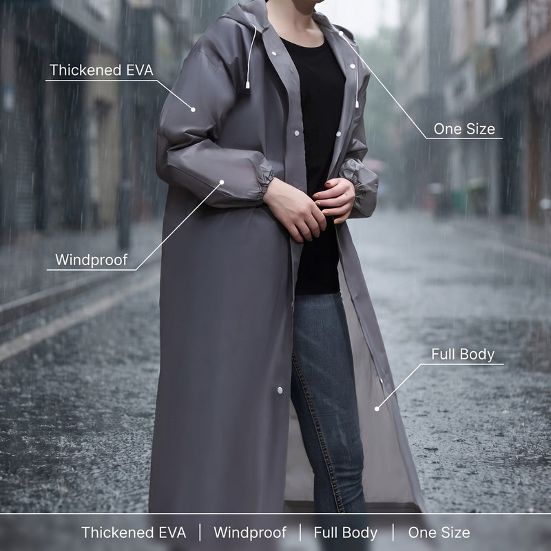 Thickened EVA Rain Poncho with Full Body Coverage - product view 2 | Buffalo Gears