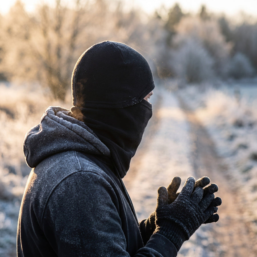 Three Piece Winter Set with Gloves, Socks and Balaclava - product view 3 | Buffalo Gears
