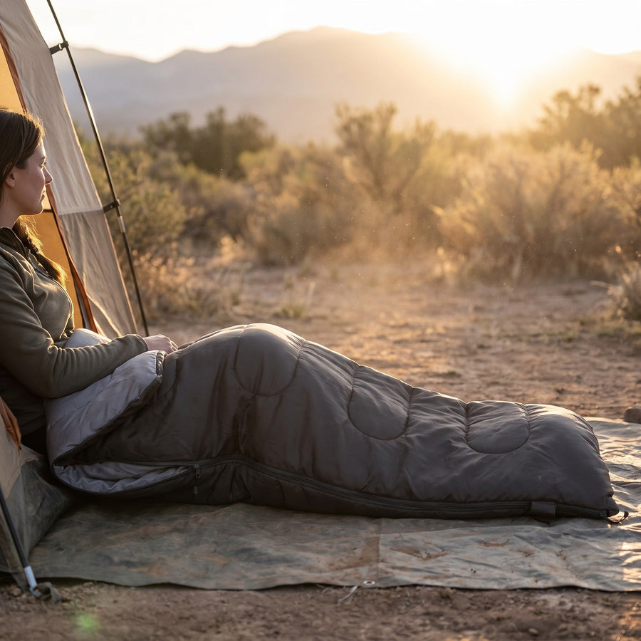 Three Season Sleeping Bag That Opens Flat as a Blanket - product view 2 | Buffalo Gears