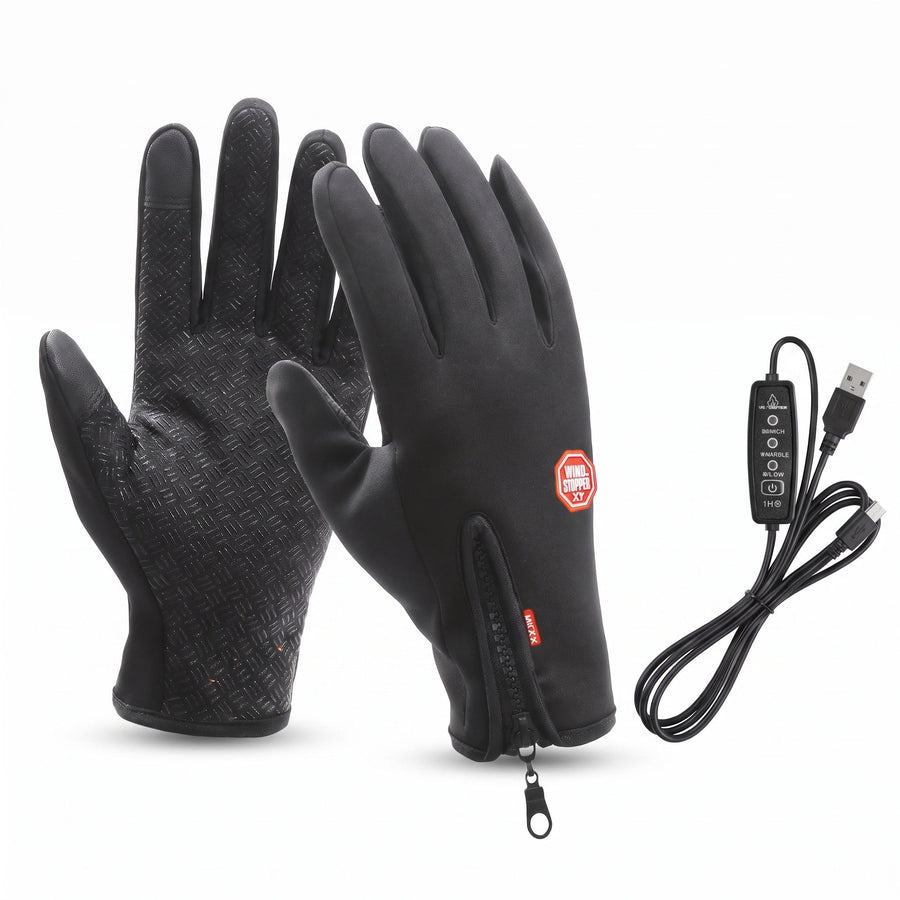 Touchscreen Heated Gloves with Plush Lining, USB Powered - product view 1 | Buffalo Gears