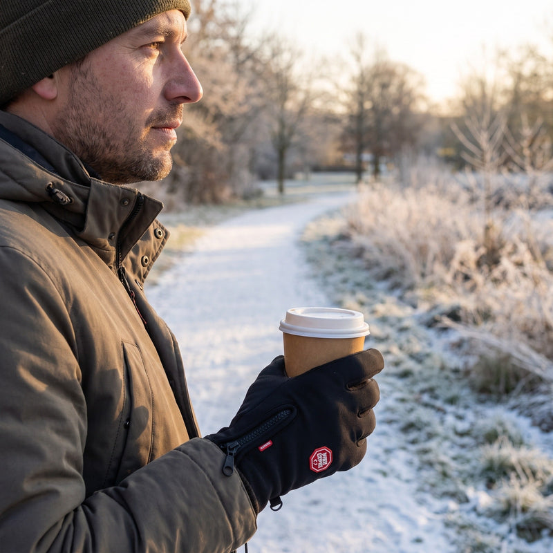 Touchscreen Heated Gloves with Plush Lining, USB Powered - product view 3 | Buffalo Gears