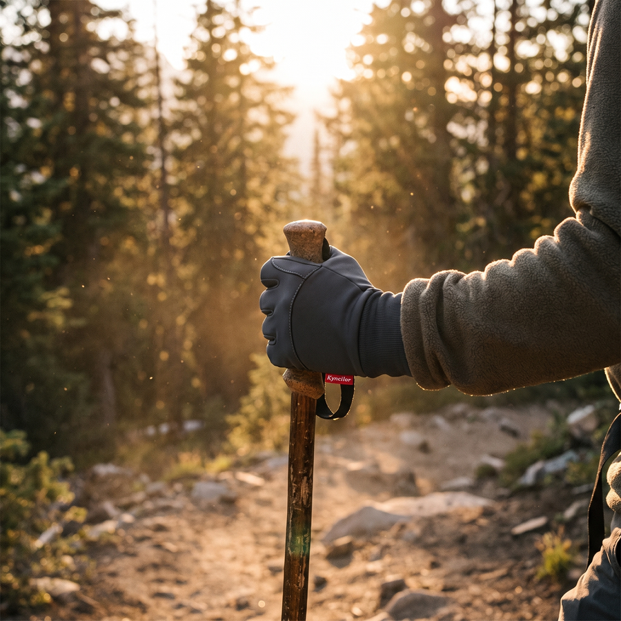 Touchscreen Winter Hiking Gloves with Waterproof Shell - product view 3 | Buffalo Gears