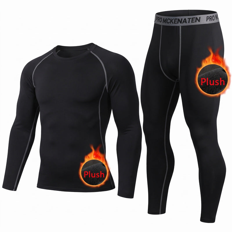 Two Piece Thermal Base Layer Set in High Stretch Fabric - product view 5 | Buffalo Gears