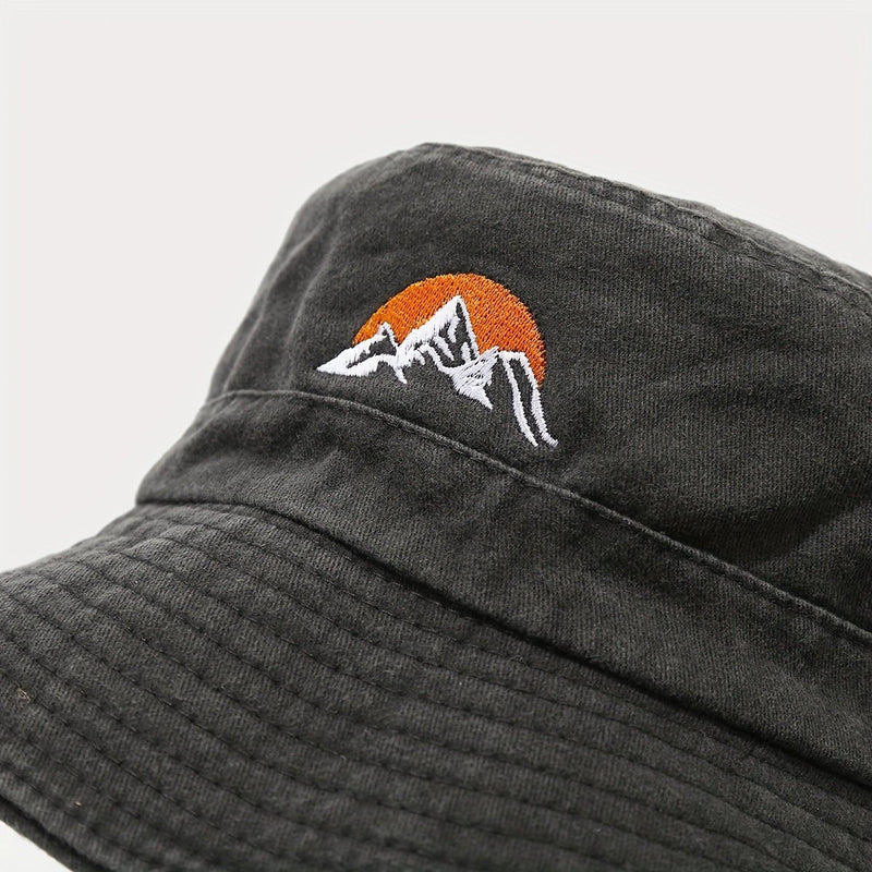Unisex Cotton Bucket Hat with Wide Sun-Shading Brim - product view 15 | Buffalo Gears
