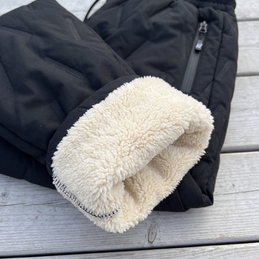Unisex Lamb Fleece Lined Thermal Joggers with Zip Pockets - product view 4 | Buffalo Gears