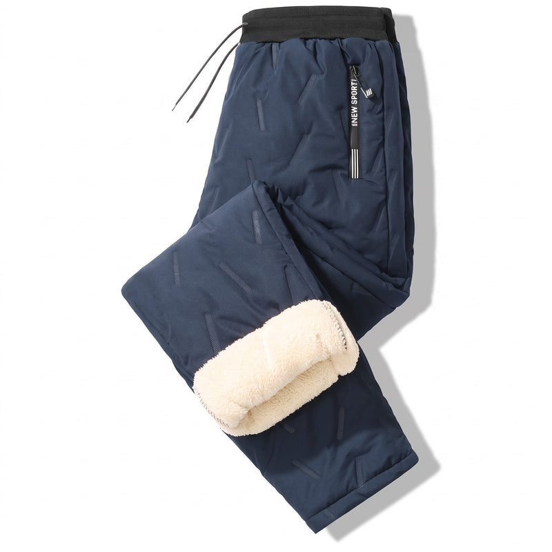 Unisex Lamb Fleece Lined Thermal Joggers with Zip Pockets - product view 7 | Buffalo Gears