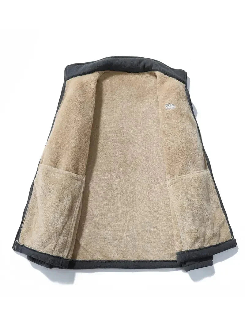 Unisex Lined Fleece Vest for Layering Outdoors - product view 5 | Buffalo Gears