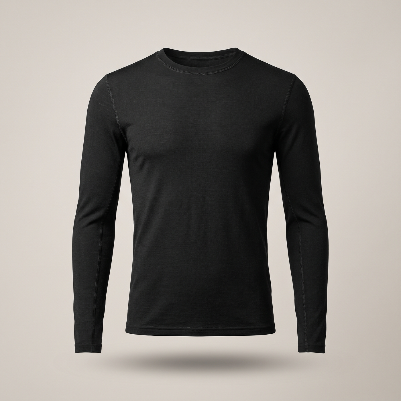 Unisex Merino-Blend Base Layer Long-Sleeve Top Odour-Control Hiking - product view 1 | Buffalo Gears