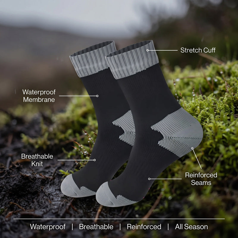 Unisex Waterproof Hiking Socks for Wet Trails - product view 2 | Buffalo Gears