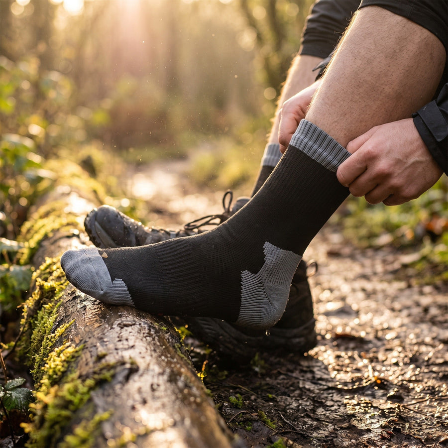 Unisex Waterproof Hiking Socks for Wet Trails - product view 3 | Buffalo Gears