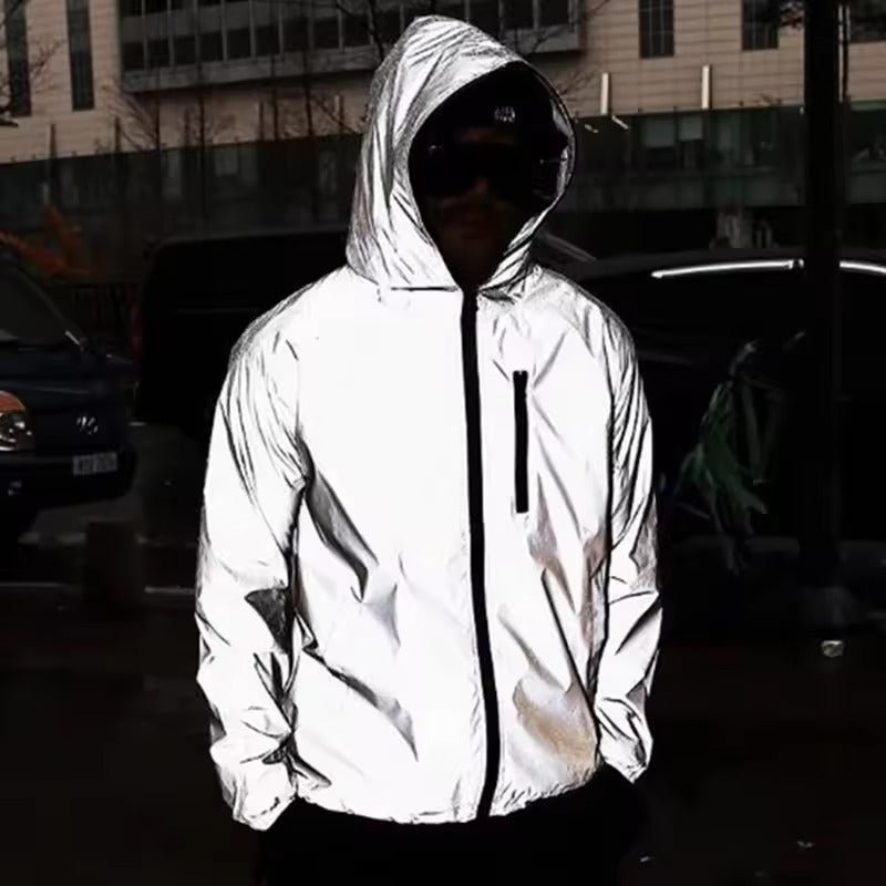 Unisex Waterproof Shell with Reflective Detailing for Cycling - product view 1 | Buffalo Gears