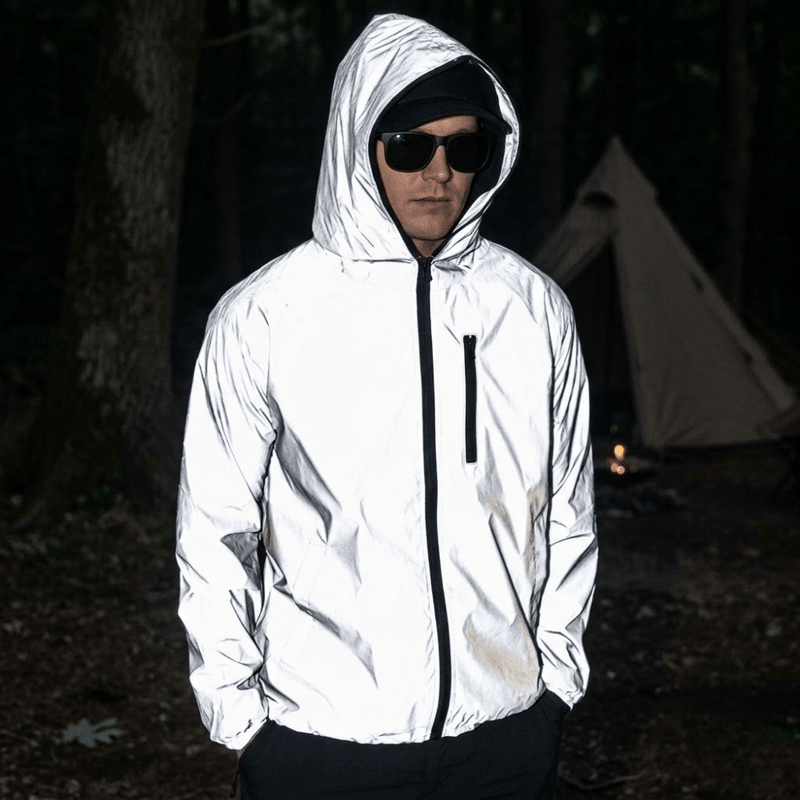 Unisex Waterproof Shell with Reflective Detailing for Cycling - product view 3 | Buffalo Gears