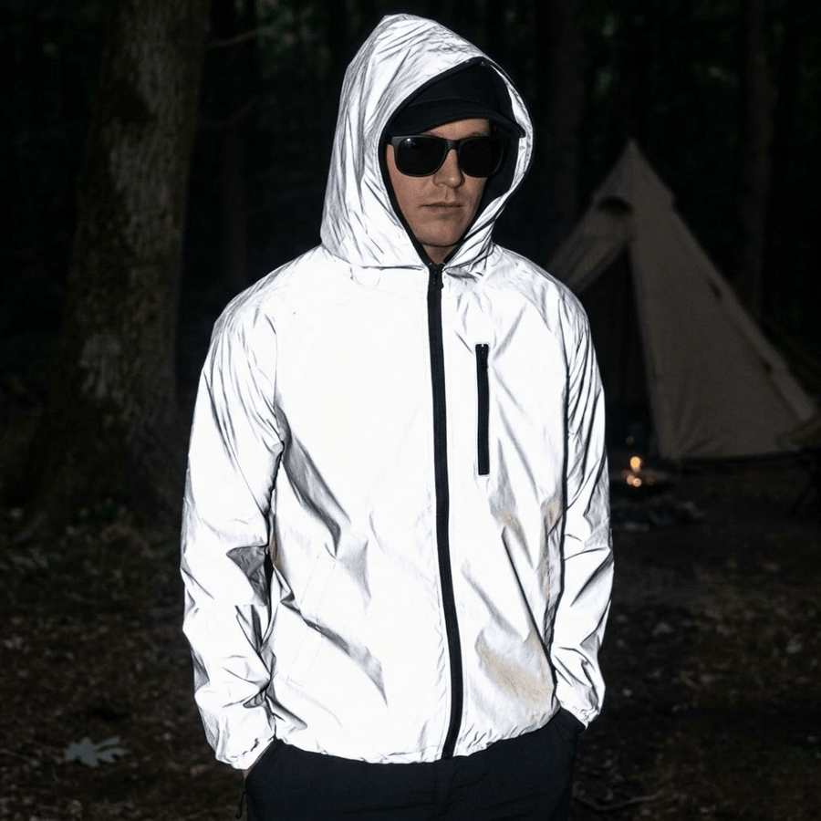 Unisex Waterproof Shell with Reflective Detailing for Cycling - product view 3 | Buffalo Gears