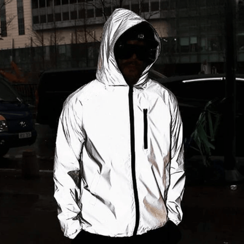 Unisex Waterproof Shell with Reflective Detailing for Cycling - product view 7 | Buffalo Gears