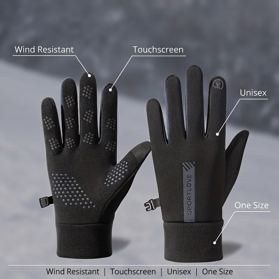 Unisex Wind Resistant Sport Gloves for Skiing and Cycling - product view 2 | Buffalo Gears