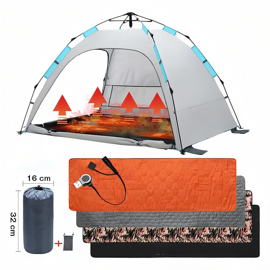 USB Heated Camping Mat for Warm Winter Nights Outdoors - product view 5 | Buffalo Gears
