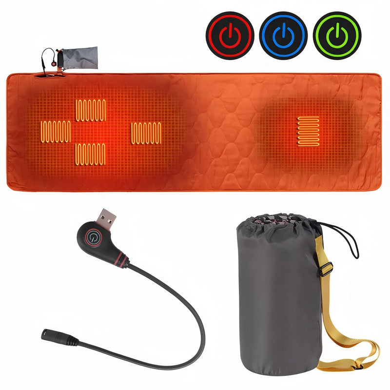 USB Heated Camping Mat for Warm Winter Nights Outdoors - product view 11 | Buffalo Gears