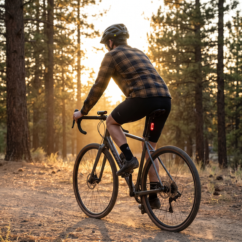 USB Rechargeable Bike Light Set for Night Riding - product view 2 | Buffalo Gears
