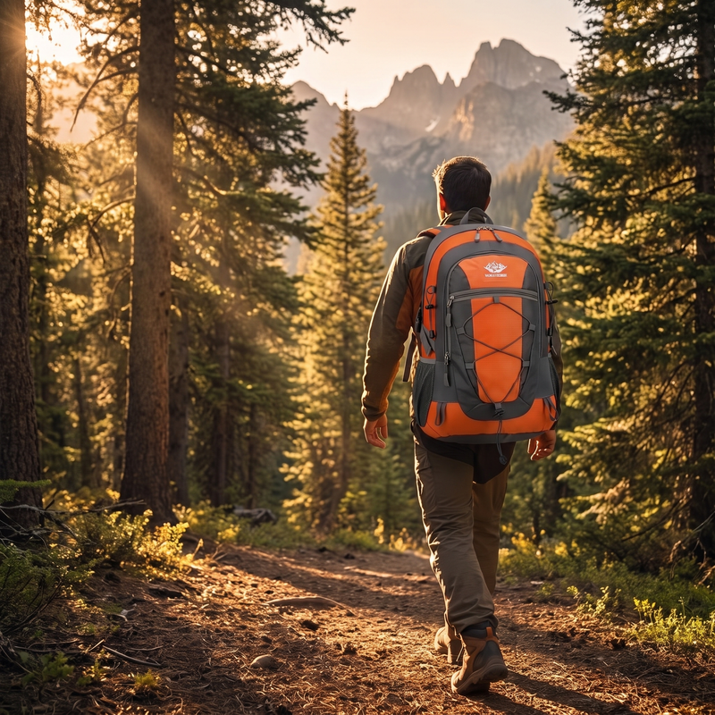 Ventilated 30 Litre Daypack for Day Hikes and Trekking - product view 3 | Buffalo Gears