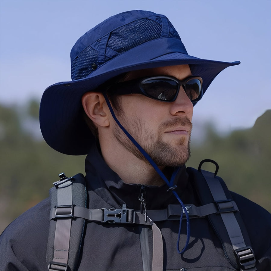 Ventilated Wide Brim Hat for Sunny Trail Hikes - product view 10 | Buffalo Gears