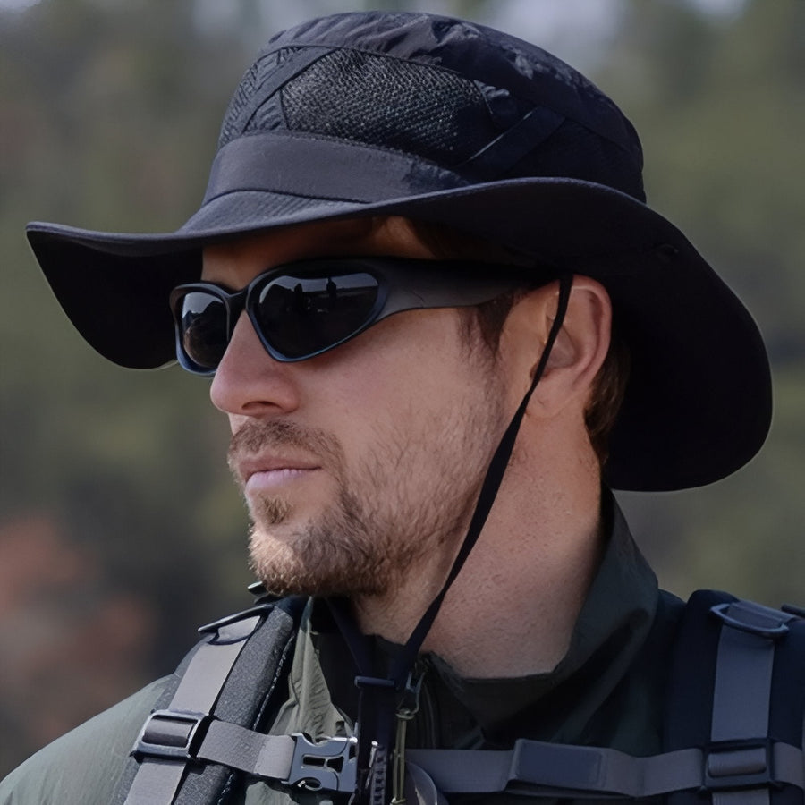 Ventilated Wide Brim Hat for Sunny Trail Hikes - product view 13 | Buffalo Gears
