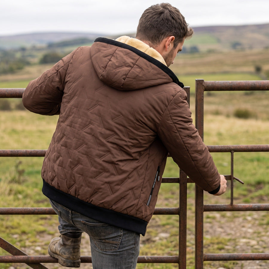 Warm Fleece Winter Jacket for Men with Side Pockets - product view 4 | Buffalo Gears