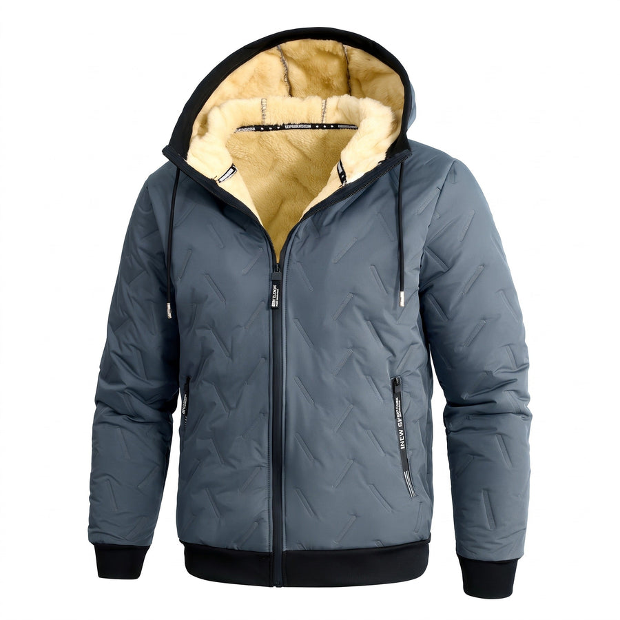 Warm Fleece Winter Jacket for Men with Side Pockets - product view 7 | Buffalo Gears