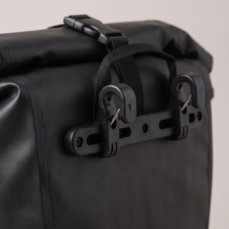 Waterproof Bike Pannier 20L Roll-Top Rear Rack Bag Commuter - product view 2 | Buffalo Gears