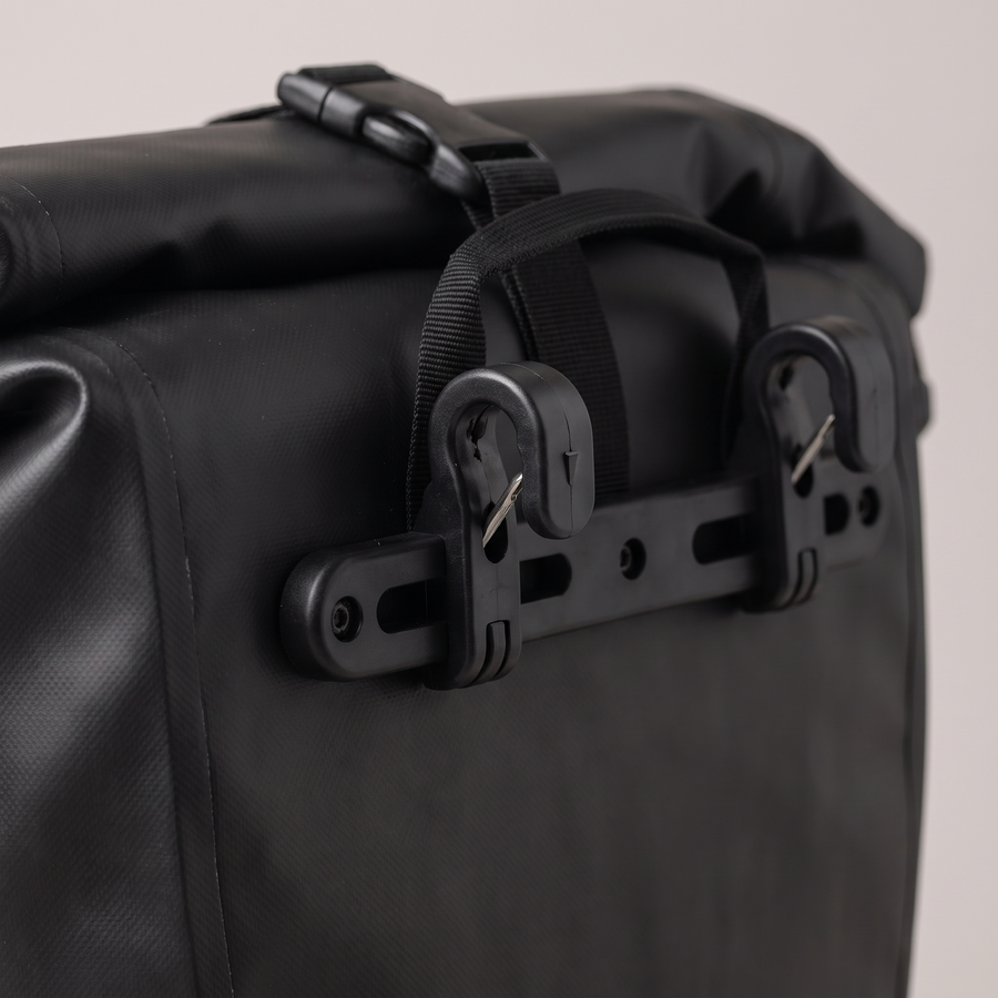 Waterproof Bike Pannier 20L Roll-Top Rear Rack Bag Commuter - product view 2 | Buffalo Gears