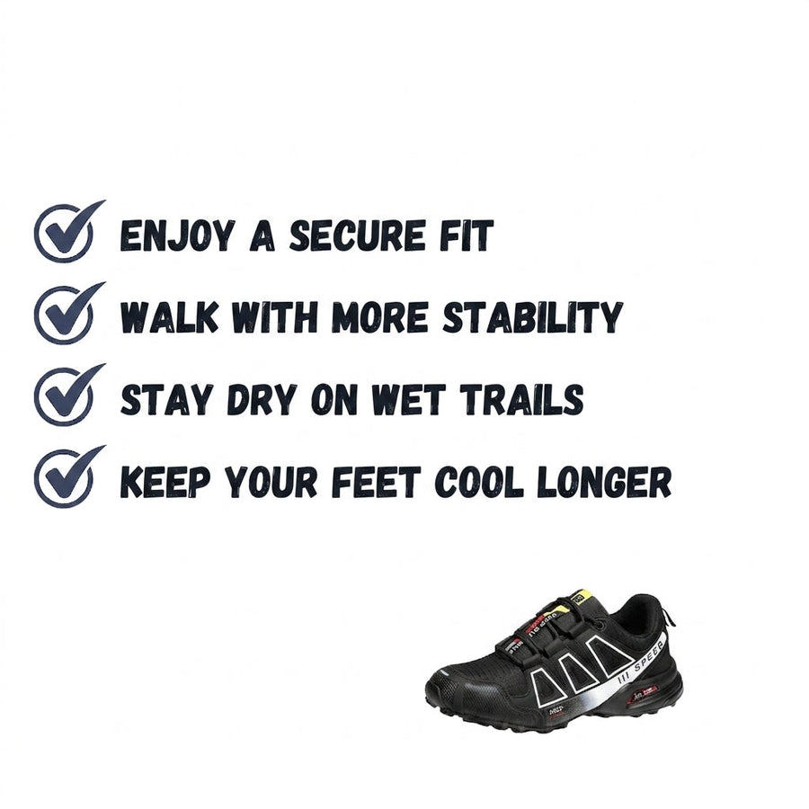Waterproof Non-Slip Hiking Shoes for Trail and Trekking - product view 3 | Buffalo Gears