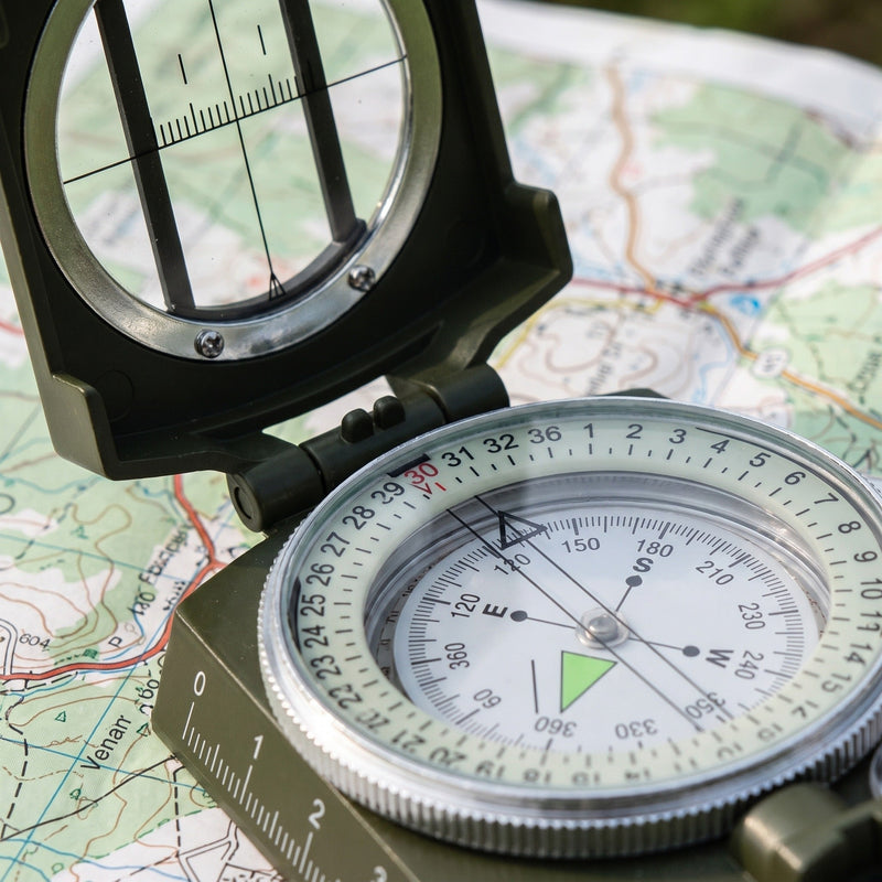 Waterproof Sighting Compass in Zinc Aluminium Alloy - product view 4 | Buffalo Gears