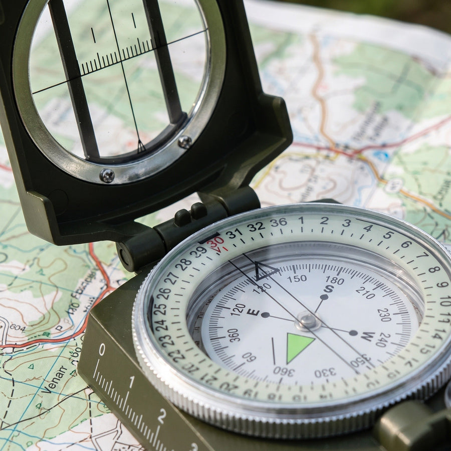 Waterproof Sighting Compass in Zinc Aluminium Alloy - product view 4 | Buffalo Gears