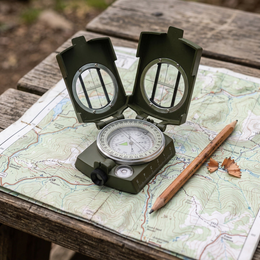 Waterproof Sighting Compass in Zinc Aluminium Alloy - product view 5 | Buffalo Gears