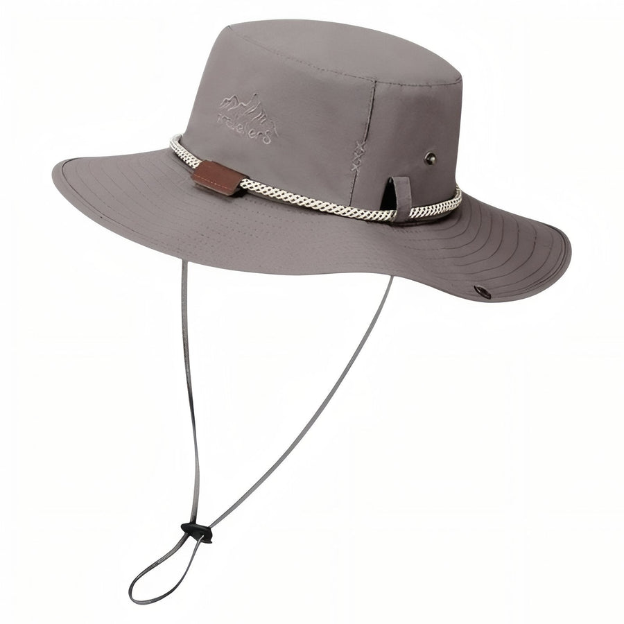 Wide Brim Rain Hat for Wet Weather Trekking - product view 10 | Buffalo Gears