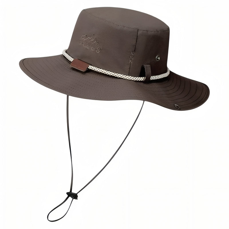 Wide Brim Rain Hat for Wet Weather Trekking - product view 11 | Buffalo Gears