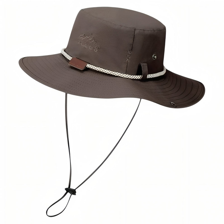 Wide Brim Rain Hat for Wet Weather Trekking - product view 11 | Buffalo Gears