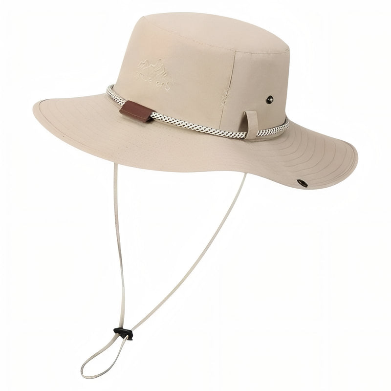 Wide Brim Rain Hat for Wet Weather Trekking - product view 12 | Buffalo Gears