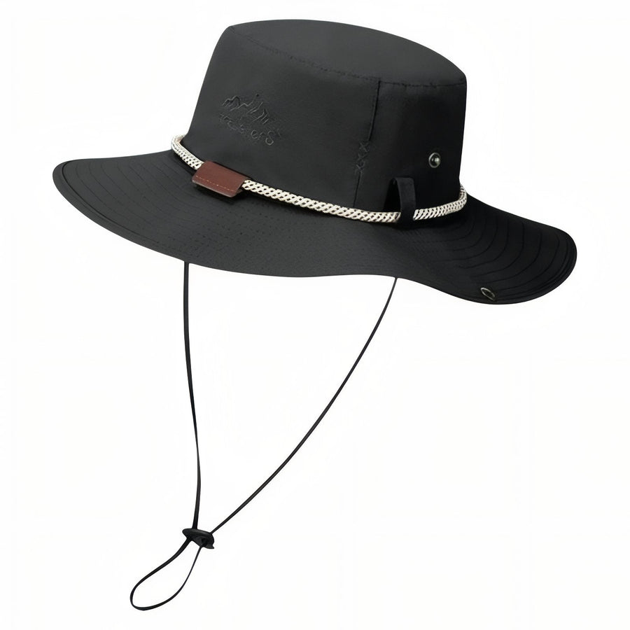 Wide Brim Rain Hat for Wet Weather Trekking - product view 13 | Buffalo Gears