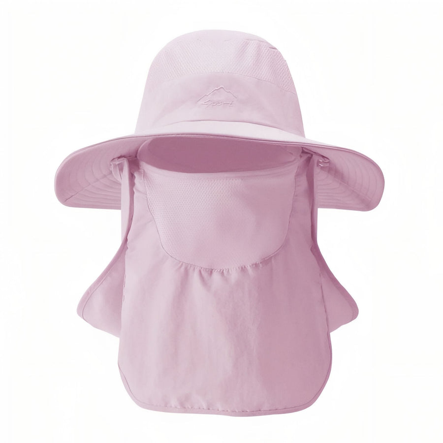 Wide Brim Sun Hat with Removable Neck Flap for Hikers - product view 17 | Buffalo Gears